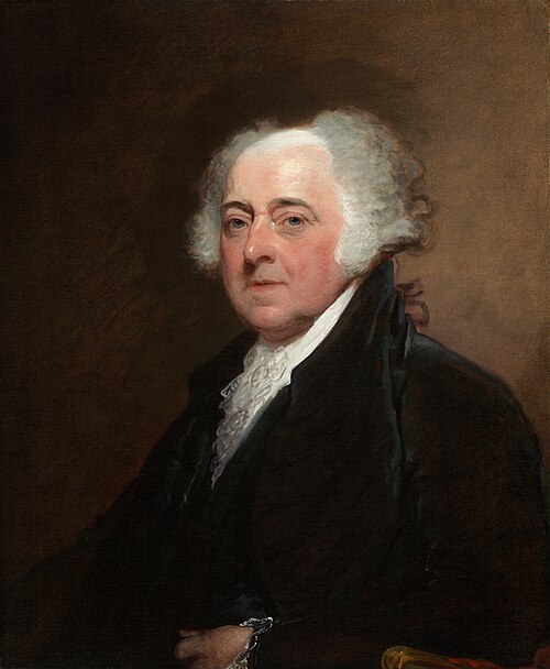 Portrait of one framer of the U.S. Constitution, John Adams.