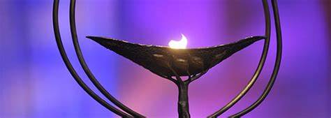 Open flame surrounded by circles